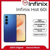 Hp Infinix Hot 60i Ram 6GB Internal 128GB Garansi Resmi Shadow Blue
