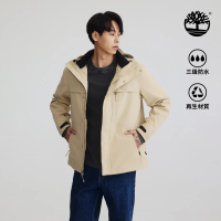【Timberland 官方旗艦】男款米色Benton防水三合一外套(A2M6XY94)