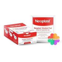 Neoplast alcohol pad นีโอพลาส แอลกอฮอล์ แผ่น 1 กล่อง ( 200 ชิ้น )