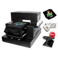 A3 Flatbed Printer A3 DTG Printer for t shirt For Canvas Shoes Bag t-shirt Printing Machine With t shirt Holder