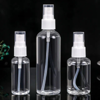 【Dagebeno荷生活】PET材質透明小噴瓶 防疫酒精消毒水分裝瓶(30ml 50ml 75ml 100ml 四款各二瓶)