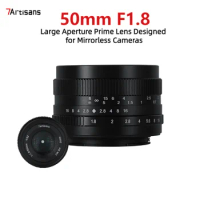 7artisans 50mm F1.8 Large Aperture Portrait Prime Lens For Sony E for Canon EOS-M FUJIFILM FX Micro 4/3 Mirrorless Camera