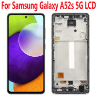 Screen For Samsung Galaxy A52s 5G LCD Display Touch Screen Digitizer Assembly Replacement For Samsung Galaxy A528 With Frame