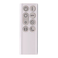 Replacement TP05 PH01 Remote Control for Dyson Pure Cool TP05 PH01 Air Purifier Fan(Silver)