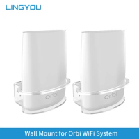 Clear Acrylic Wall Mount Sturdy Bracket For Netgear Orbi WiFi Router RBS40, RBK40, RBS50, RBK50, AC2200, AC3000