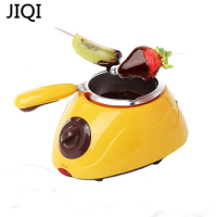 JIQI Electric mini Chocolate Fondue chocolate melting pot fountain Hot Chocolate Melt Pot melter Machine boy girl gift