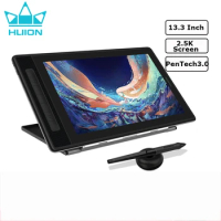 Huion Graphics Tablet Kamvas Pro 2.5K Screen 13.3/15.8 Inch Drawing Tablet Display QLED Digital Monitor Professional for Design