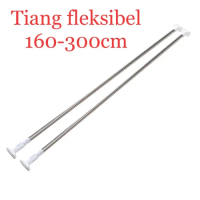tiang fleksibel gorden stainles 3 meter , tongkat fleksibel stainles - Stain P 160-300