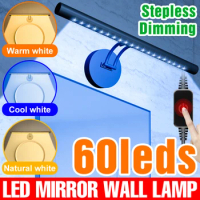 LED Wall Light USB Makeup Table Mirror Lamp Bathroom Cabinet Light For Home Decoration Bedroom Nightlight LED Wall Sconce Lamps