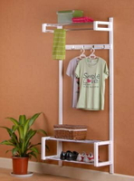 簡單生活吊衣架-白/W80xD30xH170cm