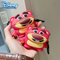 Disney Toy Story Lotso Earphone Cover Case For Airpods 1 2 3 Pro Kawaii Strawberry Bear Soft Shell Bluetooth Headphone Case Gift