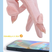 【Porabella】防曬手套 戶外手套 觸屏手套 防曬冰袖 冰感手套 騎車手套 手套 UV Gloves