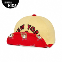【MLB】童裝 可調式棒球帽 童帽 Mega Bear系列 紐約洋基隊(7AWRC032N-50YEL)