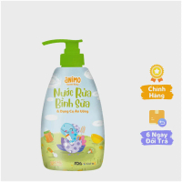 【Hot】 Nước rửa bình sữa kháng khuẩn Animo chai 500ml - Xanh da trời
