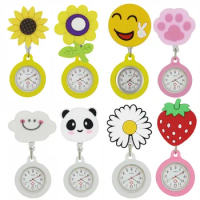 3D Nurse Pocket Watch Luminous Pointer with Telescopic Rope Children Pocket Watch Lovely Gift