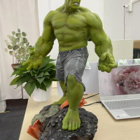 Large Size 1/4 60cm Superhero Green giant Green man Hulk Thanos figure Resin Statue Collection model Home Decoration adult gift