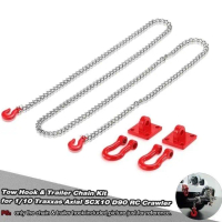 TERMURAH Tow Hook & Trailer + Rantai Trailer Untuk 1 / 10 Rc4Wd Murah