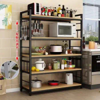 Kitchen storage rack, floor to ceiling microwave oven storage rack, kitchen small appliances storage rack, kitchen adjustable