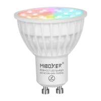 Mi Light GU10 Color Changing LED Spotlight WiFi Lamp RGB +CCT 4 Watt Warm White Dimmable(4W GU10)