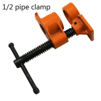 Water pipe clamp connector retainer 1/2 wood G pipe clamp