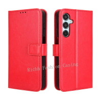 Ốp Cho Samsung Galaxy M35 5G, Bao Da, Silicon Mềm, Nắp Gập Samsung M35 5G, Có Khe Cắm Thẻ, Giá Chân 