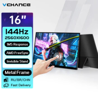 VCHANCE 16 Inch 2.5K 144hz Touch Screen Portable Monitor 2560x1600p 16:10 550nit 100%DCI-P3 Gaming Display for Laptop Computer