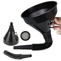 Coron Minyak Bensin Oli Selang Fleksibel Bulat Wadah Kitchenware Plastik Saringan - CK888