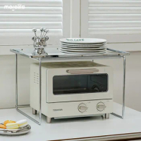 Modern Household Microwave Ovens Ovens Multifunctional Tabletop Shelves Minimalist Kitchen Seasoning Storage Shelves