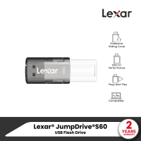 Lexar S60 128GB USB 2.0 Flash Drive (ยูเอสบีแฟลชไดรฟ์) Plug-and-Play (LJDS060128G-BNBNG) PC/Mac คําแ