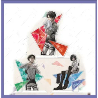 Attack on Titan Game Mikasa Levi Ackerman Eren Yeager Acrylic Stand Doll Anime Figure Model Plate Cosplay Toy for Gift