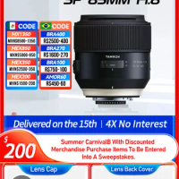 Tamron SP 85mm F1.8 Di VC USD Full Frame SLR Fixed Focus Standard Lens Portrait Photography For Nikon D5100 Canon 6D 85 1.8（Used