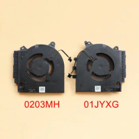 New Original Laptop CPU GPU Cooling Fan For Dell G15 5510 Cooler GTX1650 2021 version 01JYXG 0203MH