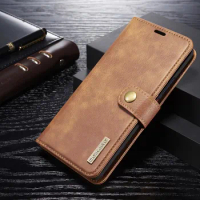 Double PU leather flip case for Huawei Mate 30 40 Pro Plus mate 20 Lite, removable back cover