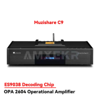 Muzishare C9 Balanced Tube CD Player &amp; ES9038Q2M Decoder High-Definition Bluetooth 6KE8 Lamp Buffer