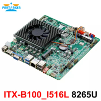 Partaker Thin ITX Motherboard Intel Core I5 8265U DDR4 Mainboard Industrial Mini PC Motherboard ITX-B100_I516L