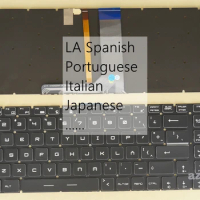 LAS Spanish Portuguese Italian Japan Keyboard For MSI GE62 GE62VR GE72 GE72 2QF GE72VR GF62 GF62VR GF72 GF72VR GP63, RGB Backlit