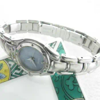 “Blue Fritillaria dial” second-hand steel exquisite quartz women's watch seiko