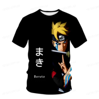 Fashion Children T-shirt Naruto T-shirt Boy Girl Yuzhi Bo Sasuke 3D Printing Cartoon Children's Clothing Casual Graphic T Shirt