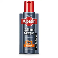 Alpecin C1 Caffeine Shampoo Men's Hair Thickening Natural Hair Growth Shampoo with Niacin Zinc and Castor Oil 12.68 fl.oz