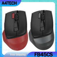 A4Tech FB45CS Gamer Mouse 2Mode Bluetooth Wireless Mute Air Mouse Sensor DPI Adjustable Rechargeable Ergonomic Office Mice Gifts