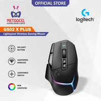 Logitech G502 X Plus Wireless Lightsync Mouse Gaming RGB HERO 25K DPI