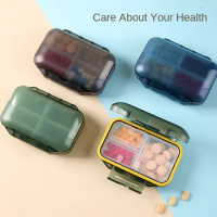 Weekly Portable Travel Pill Cases Box 7 Days Organizer 7 Grids Pills Container Storage Tablets Drug Vitamins Medicine Fish Oils
