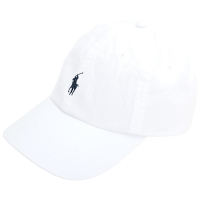 Polo Ralph Lauren Pony馬刺繡斜紋純棉棒球帽(白色)
