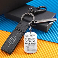 全城热卖 - 進擊的巨人掛件自由之翼兵長三笠艾倫鈦鋼鑰匙扣動漫周邊男女禮物