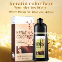 Color Shampoo Black Hair Shampoo hair dye shampoo Safety Formula Hair Coloring Shampoo Gray Hair Shampoo for Men &amp; Women