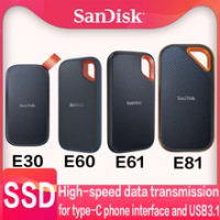 SanDisk SSD E30 E60 E61 E81 Extreme PRO 4TB 2TB 1TB 480GB USB 3.1 Type-A/C Portable External Solid State Drive NVME hard disk