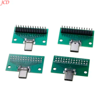 1PCS Type-C Male to Female USB 3.1 Test PCB Board Adapter Type C 26P 2.54mm Connector Socket For Data Line Wire Cable Transfer