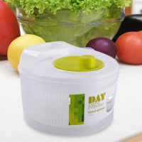 Household Vegetable Dehydrator Creative Manual Water Salad Spinner Fruit Drain Basket Dryer Kitchen Washing Tools Home Gadget