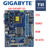 Bo mạch chủ máy tính để bàn GIGABYTE GA G41MT S2, socket G41 (LGA 775), hỗ trợ bộ nhớ DDR3 8GB, hàng