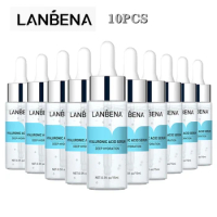 LANBENA Hyaluronic Acid Serum Snail Essence Face Cream Moisturizing Acne Treatment Repair Whitening Anti-Aning Winkles10PCS
